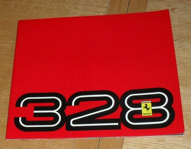 Ferrari 328 sales brochure