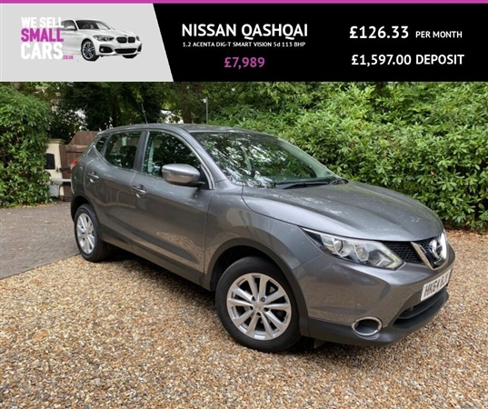 Nissan Qashqai 1.2 ACENTA DIG-T SMART VISION 5d 113 BHP