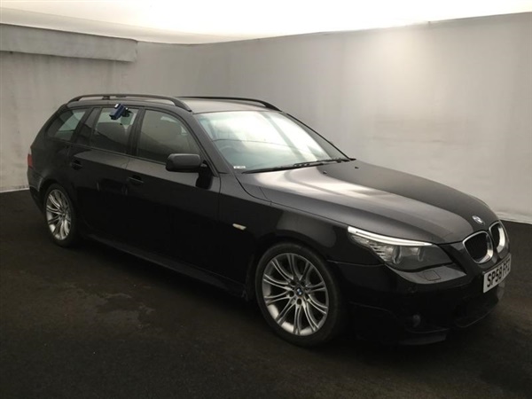 BMW 5 Series d M Sport ESTATE BLACK FULL LEATHER SAT