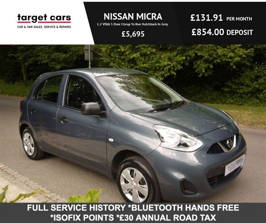 Nissan Micra 1.2 Visia 5 Door Cheap To Run Petrol Hatchback