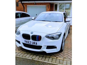 BMW 1 Series 118d msport - white with red leather in Bristol