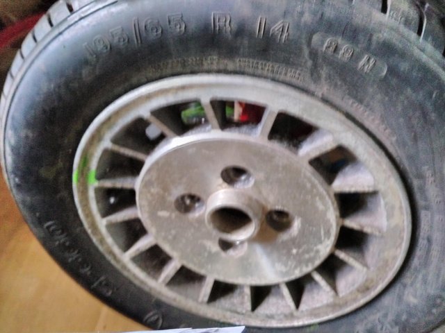 Ford Cortina Mk 5 alloy wheel and tyre collectors item