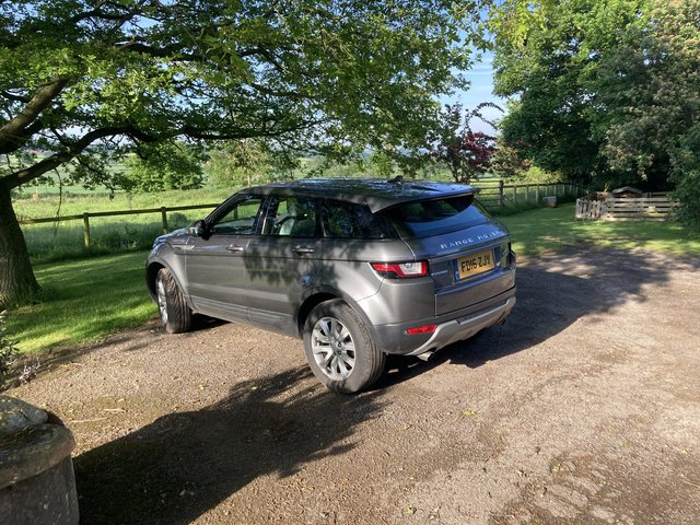 Range Rover evoque ed4 SE. £30 a year tax