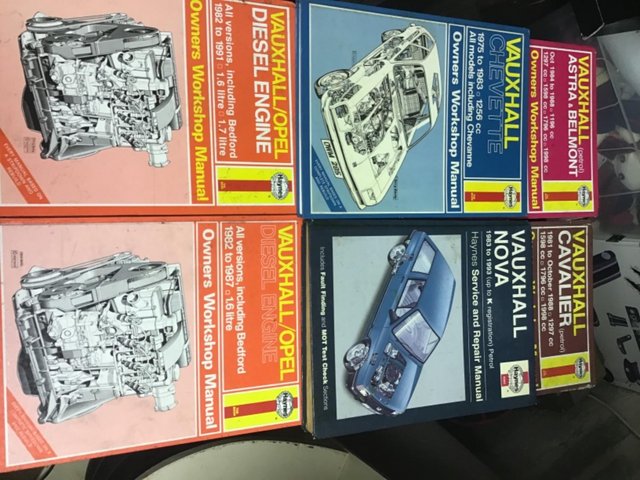 Vauxhall motors workshop manuals cars from s to s