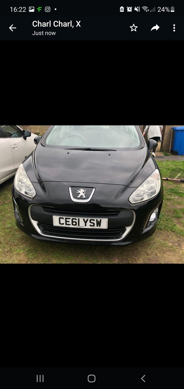 Black peugot 308 for sale 30 a year road tax
