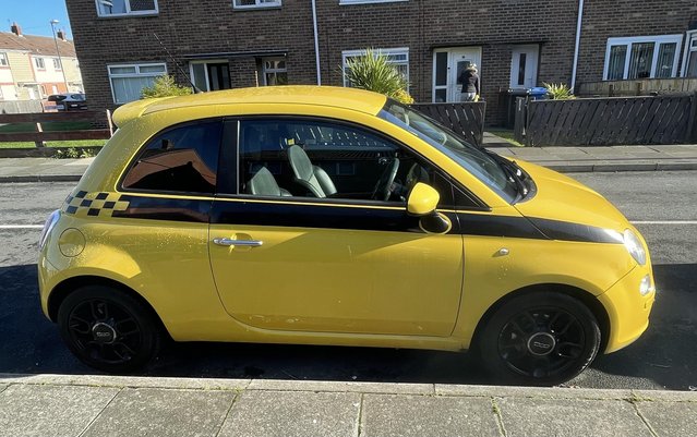 fiat sport yellow 08 reg for sale