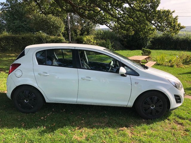 Vauxhall Corsa 4 door, diesel, white , Eco flex Zero tax