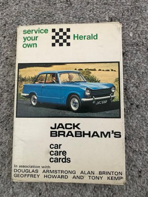 JACK BRABHAMS CAR CARE CARDS FOR SALE