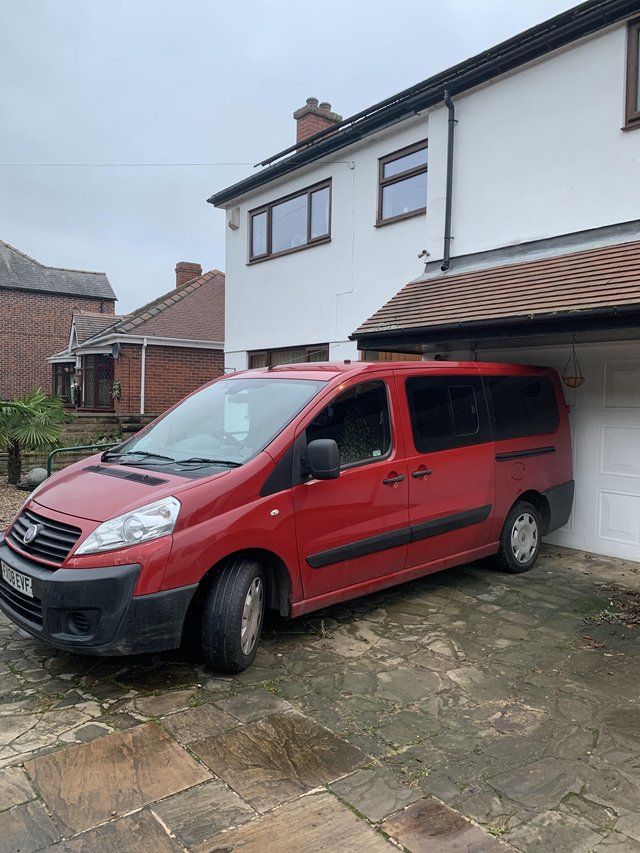 Red Fiat Scudo van for sale very reliable