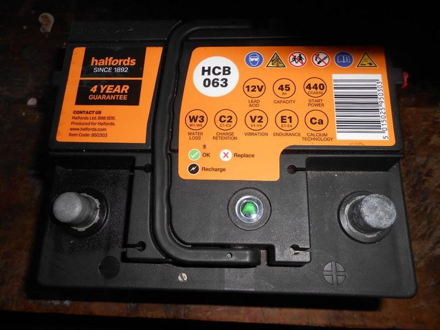 Ford KA Car Battery Approx 12 months old