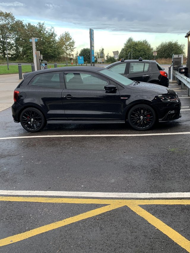 Black Volkswagen Polo GTI 15 plate