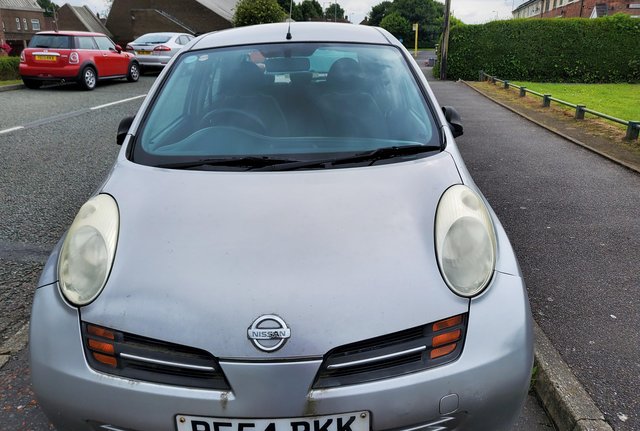 Silver Nissan Micra S - low mileage - good runner