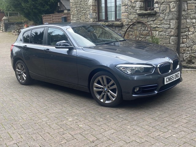 BMW 1 Series, grey, cream interior