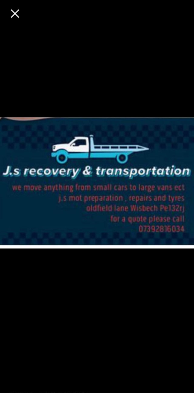 Recovery service cars vans caravans