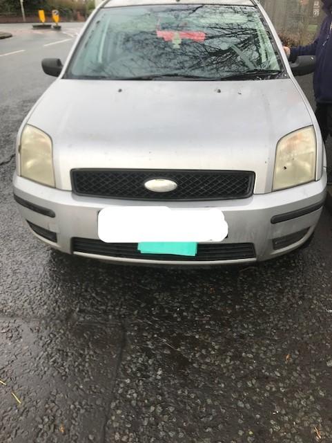 Silver Ford Fusion  Door Hatchback