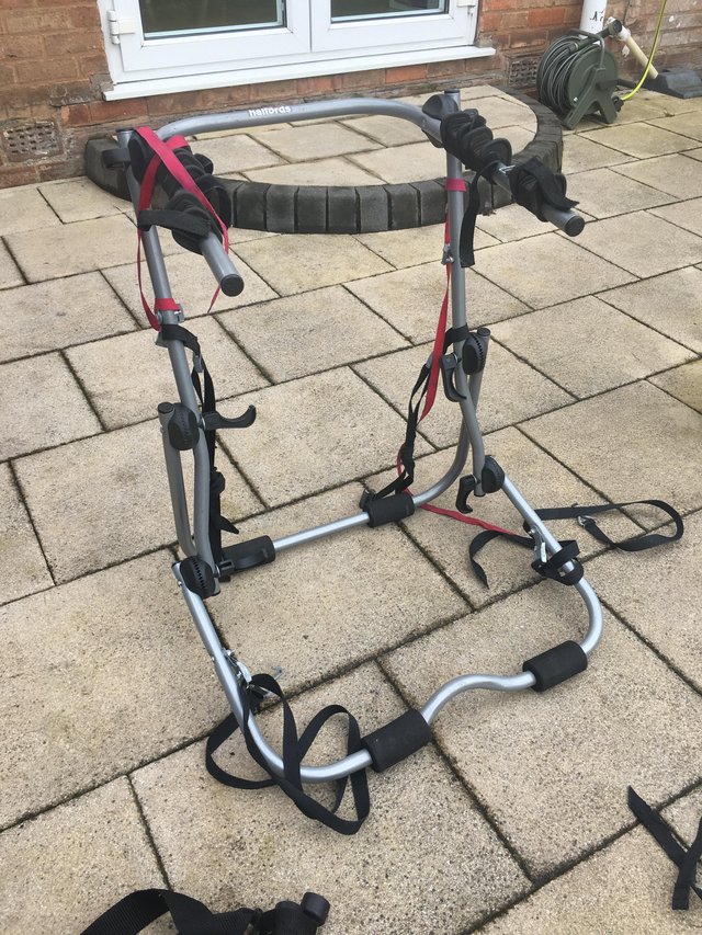 Cycle carrier. Up to three bikes. Fits any car