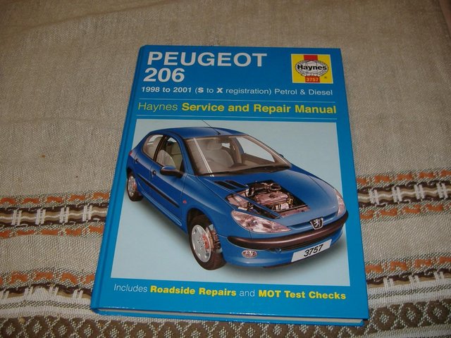 Haynes 206 Peugeot Service & Repair Car Manual Book..