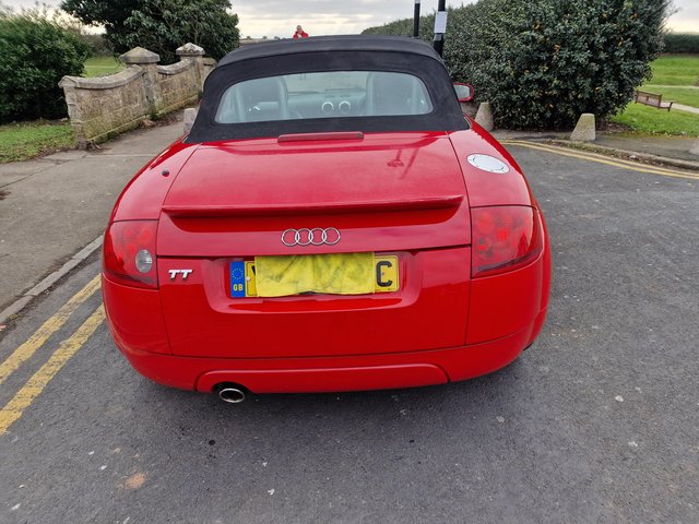 Audi TT convertible for sale in bright red