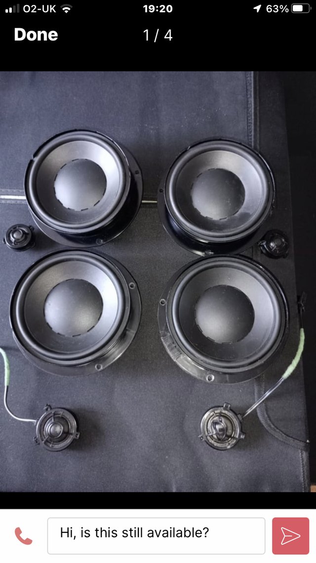 Dynaudio speakers from mw VW Scirocco MK3 Great condition