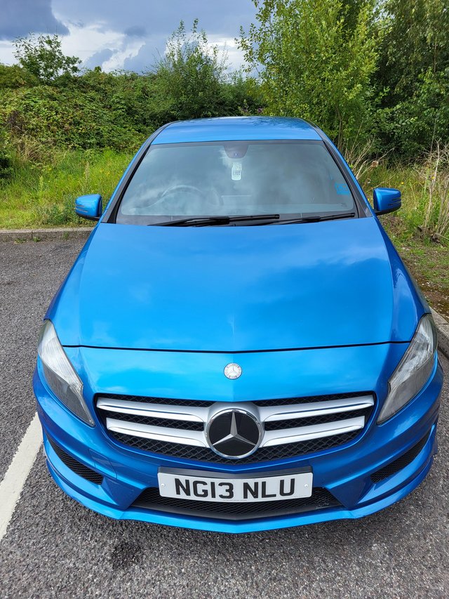 A-CLASS A200 AMG in sort after blue