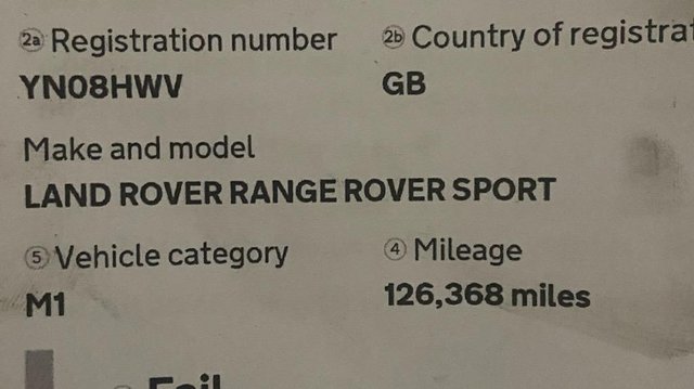 Range rover sport auto biography
