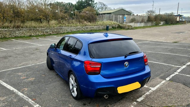 BMW 1 series model sport blue, diesel