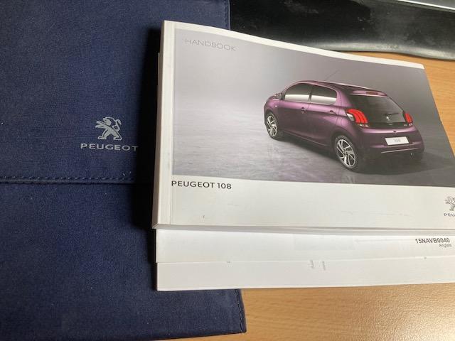 Peugeot 108 Owners Handbook pack