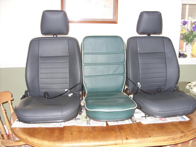 refurbished landrover defender seats