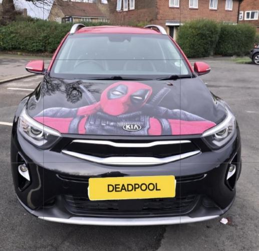 Kia Stonic (Deadpool car) 1st edition  plate