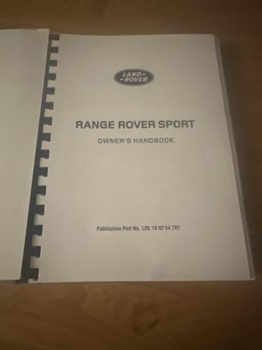 Range Rover Sports Handbook