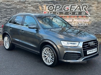 Audi Q3 QUATTRO S LINE PLUS 2.0TDI 150 BHP HALF LEATHER,