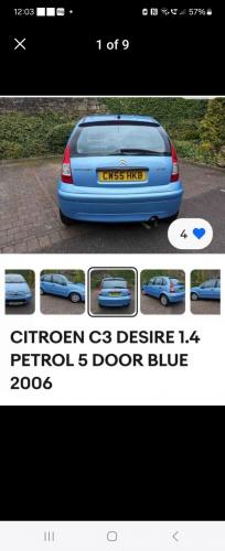 Citron C3 desire 1.4 petrol selling as non runner due to