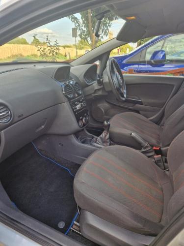 silver Vauxhall Corsa. 1.2.